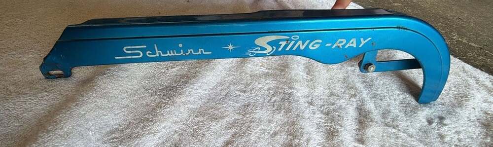 Vintage Schwinn Sting-Ray Blue Bicycle Chain Guard